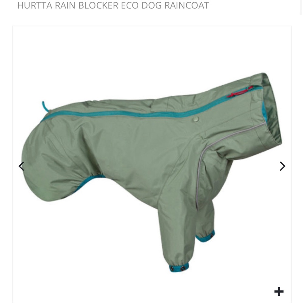 HURTTA RAIN BLOCKER ECO DOG RAIN COAT - size 10”